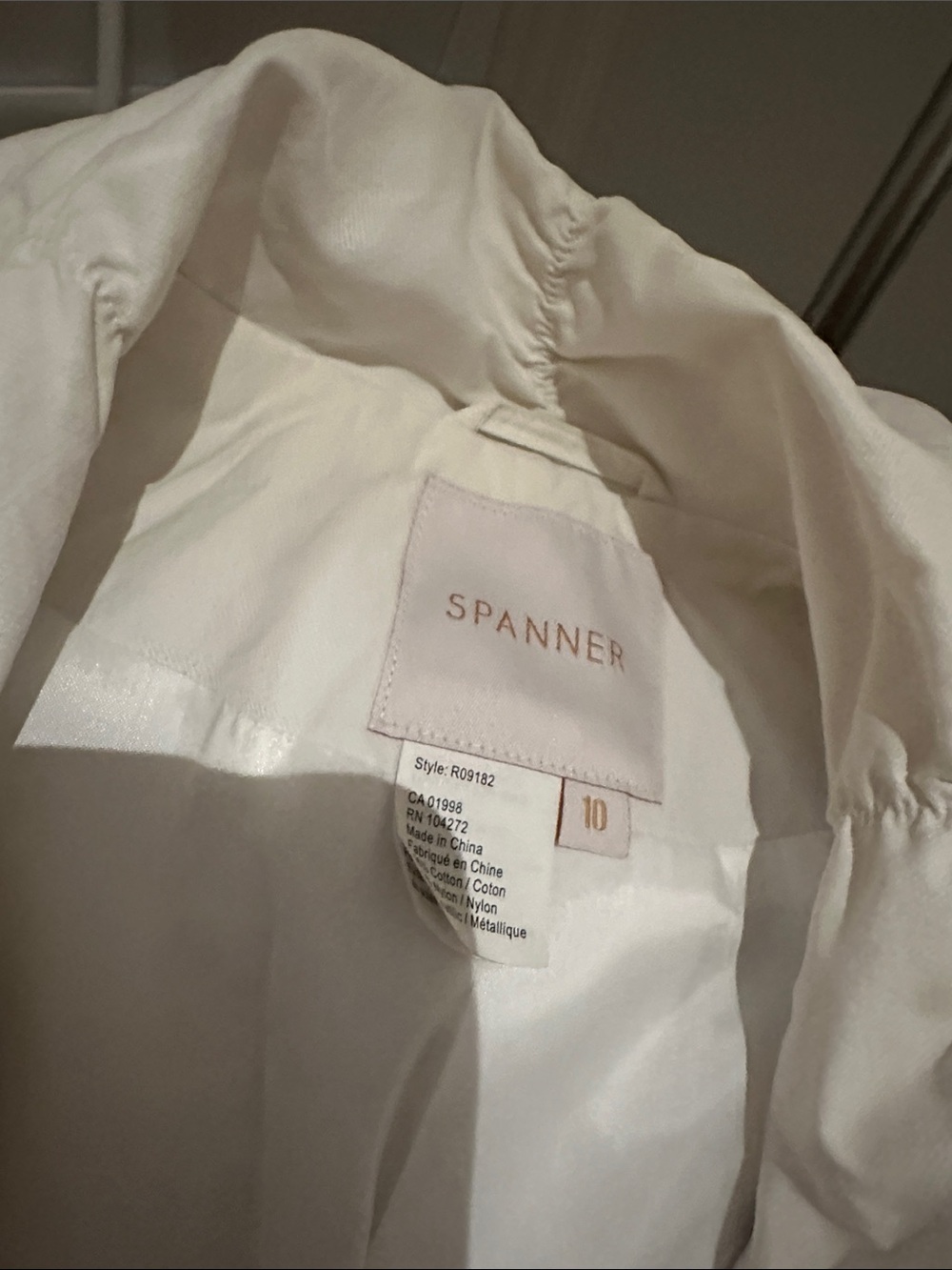 SPANNER Cream-White Lightweight Jacket